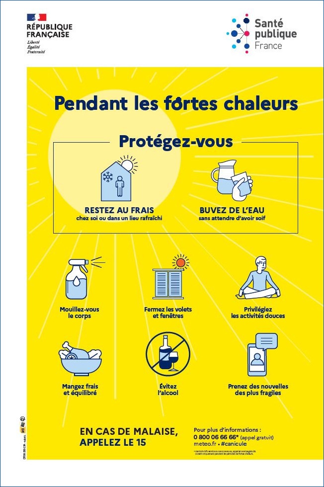 Affiche prévention chaleur